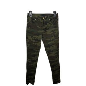 Sanctuary Camo High‎ Rise Skinny Pants Military Green Size 27